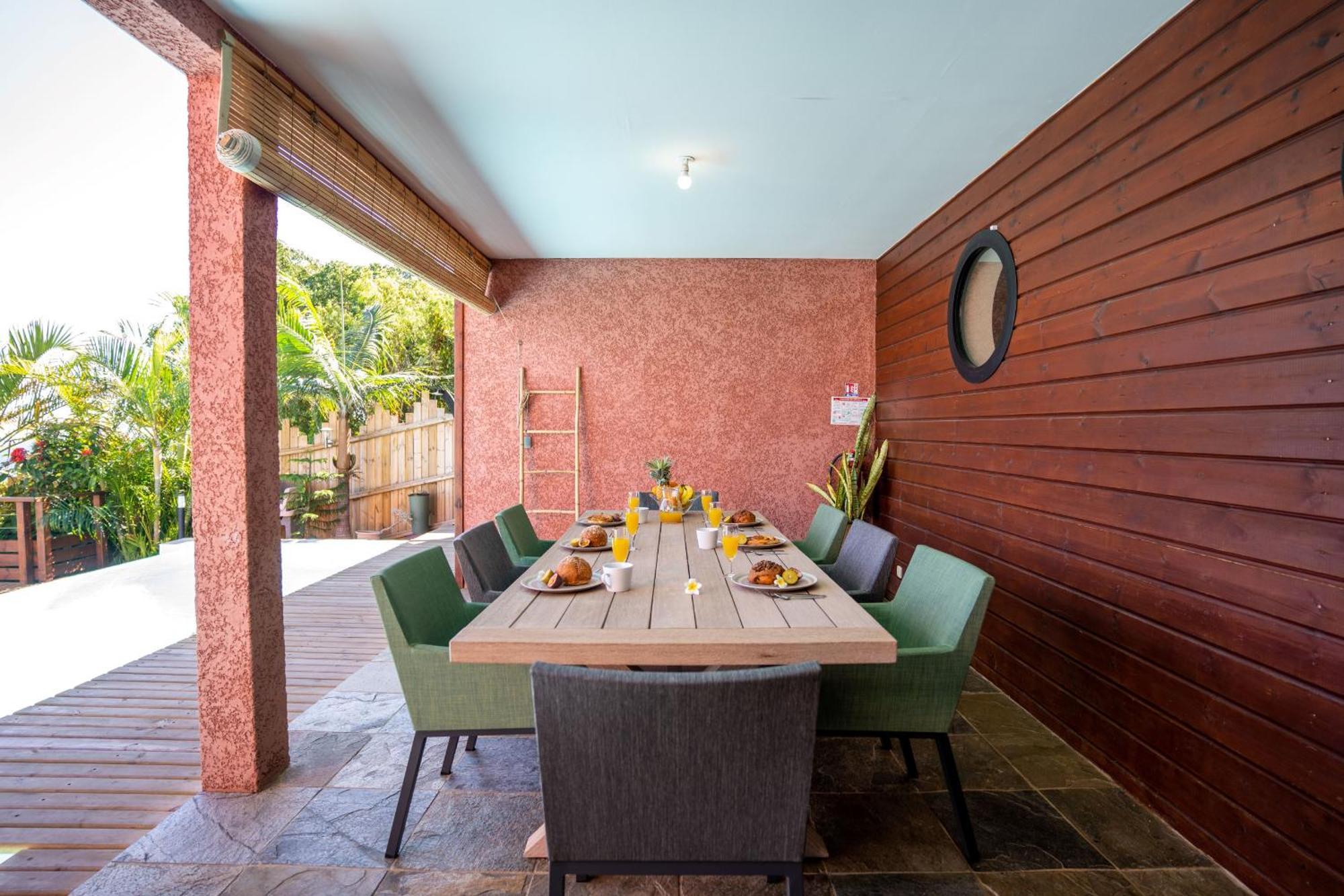 סן-לו Villa Sunset St Leu, Avec Sa Vue Plongeante Sur La Mer מראה חיצוני תמונה