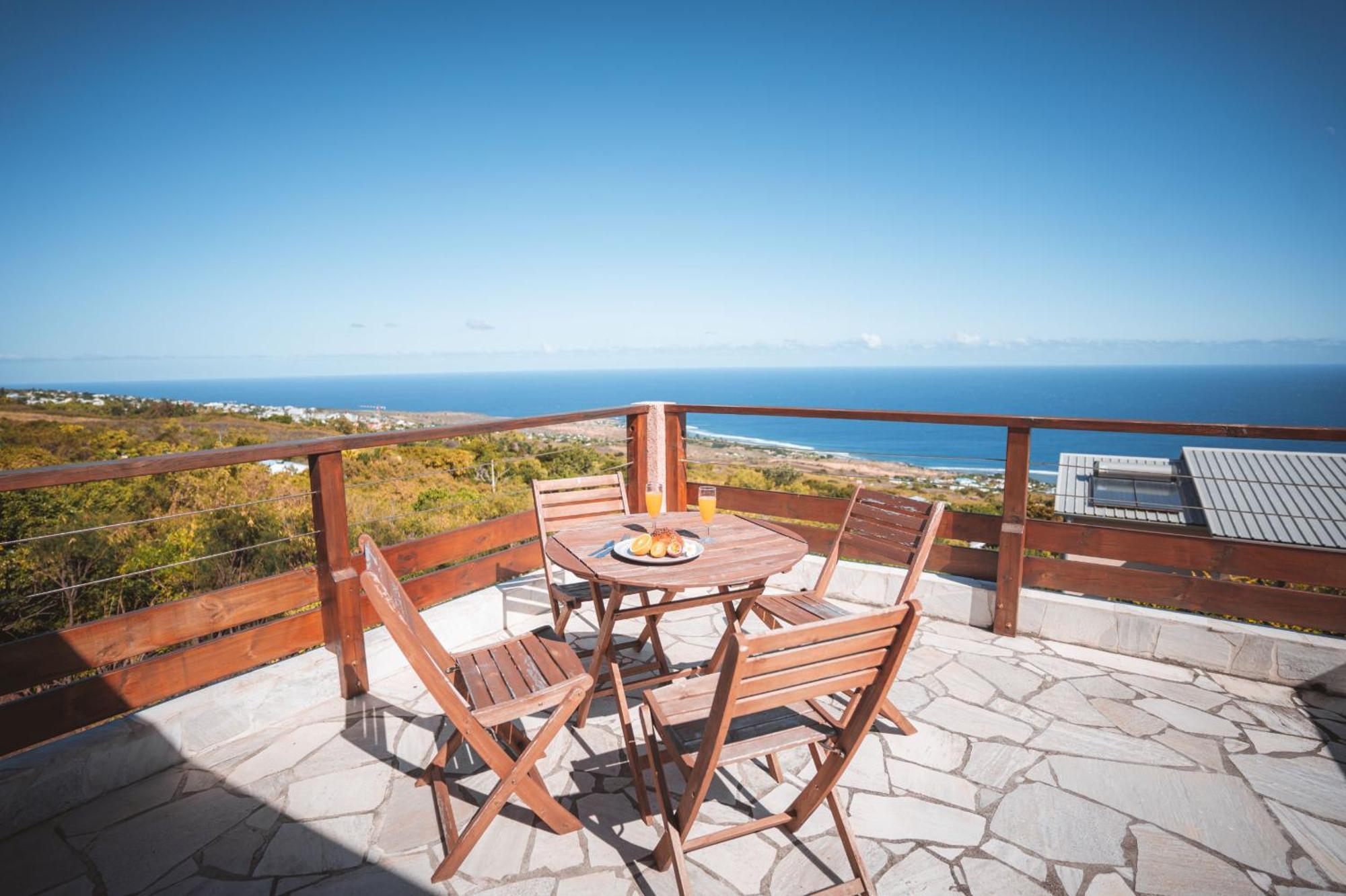 סן-לו Villa Sunset St Leu, Avec Sa Vue Plongeante Sur La Mer מראה חיצוני תמונה